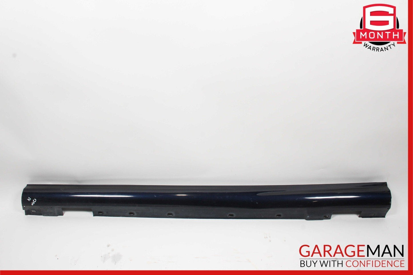 08-14 Mercedes W204 C250 AMG Sport Left Side Skirt Panel Rocker Moulding Blue