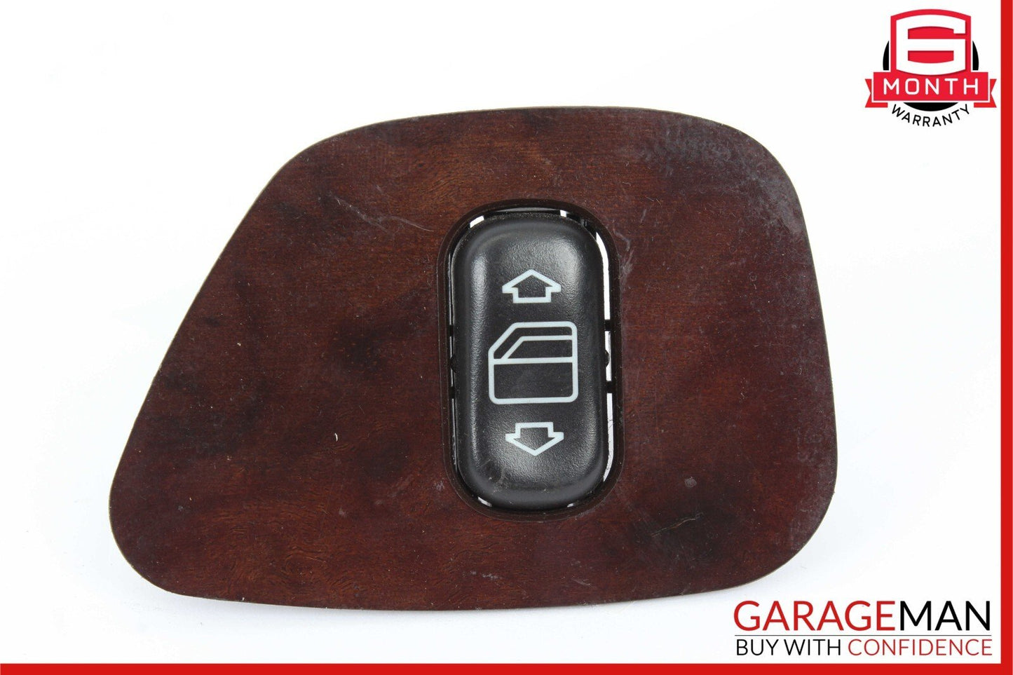 98-02 Mercedes W210 E320 E420 E55 AMG Rear Left Side Window Switch Trim Wood