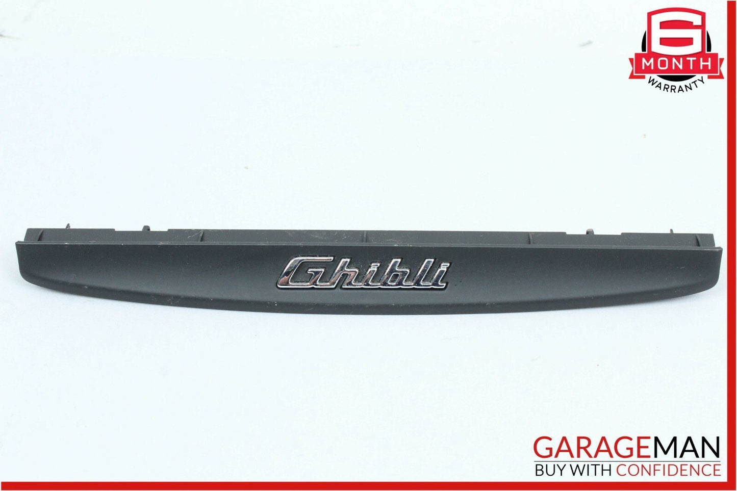 14-17 Maserati Ghibli Center Dash Under Screen Lower Trim Panel Cover Emblem OEM