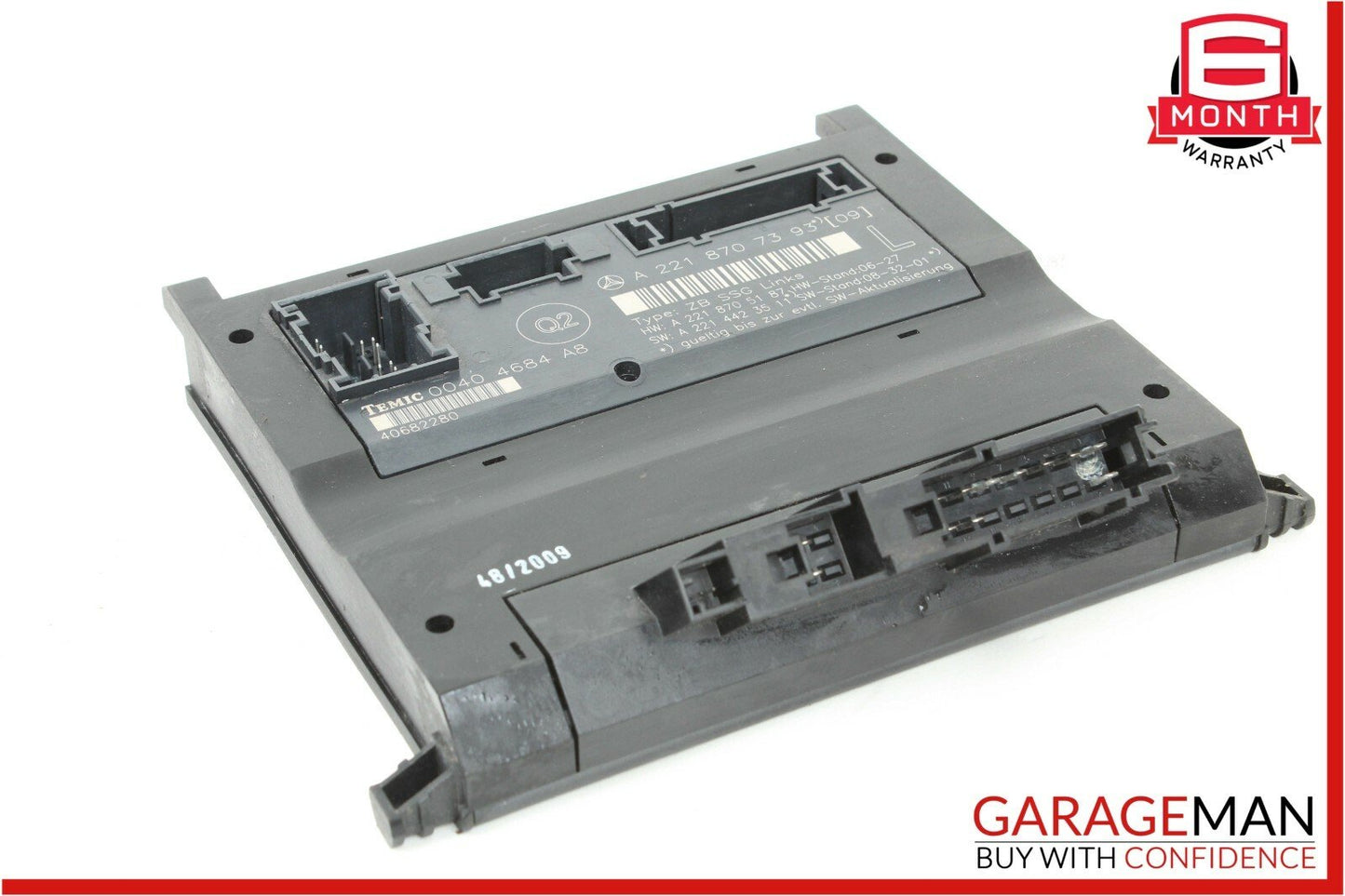 07-13 Mercedes W221 S63 AMG S550 Front Left Under Seat Computer Control Module