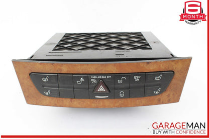03-09 Mercedes W219 CLS550 E500 Hazard Switch Control Panel 2116800552 OEM