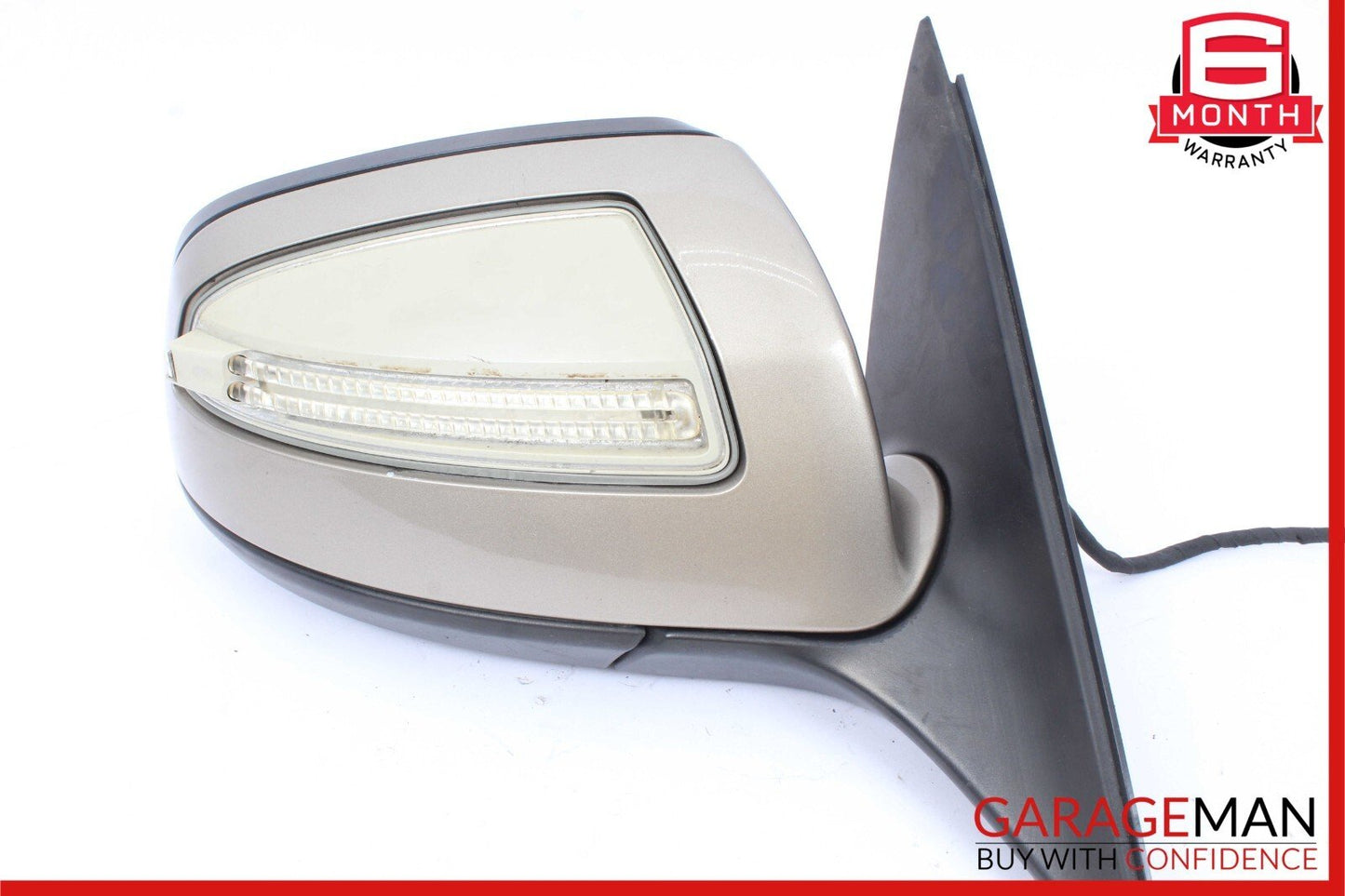 08-09 Mercedes W204 C300 C350 Front Right Side Mirror Rear View Door Beige OEM