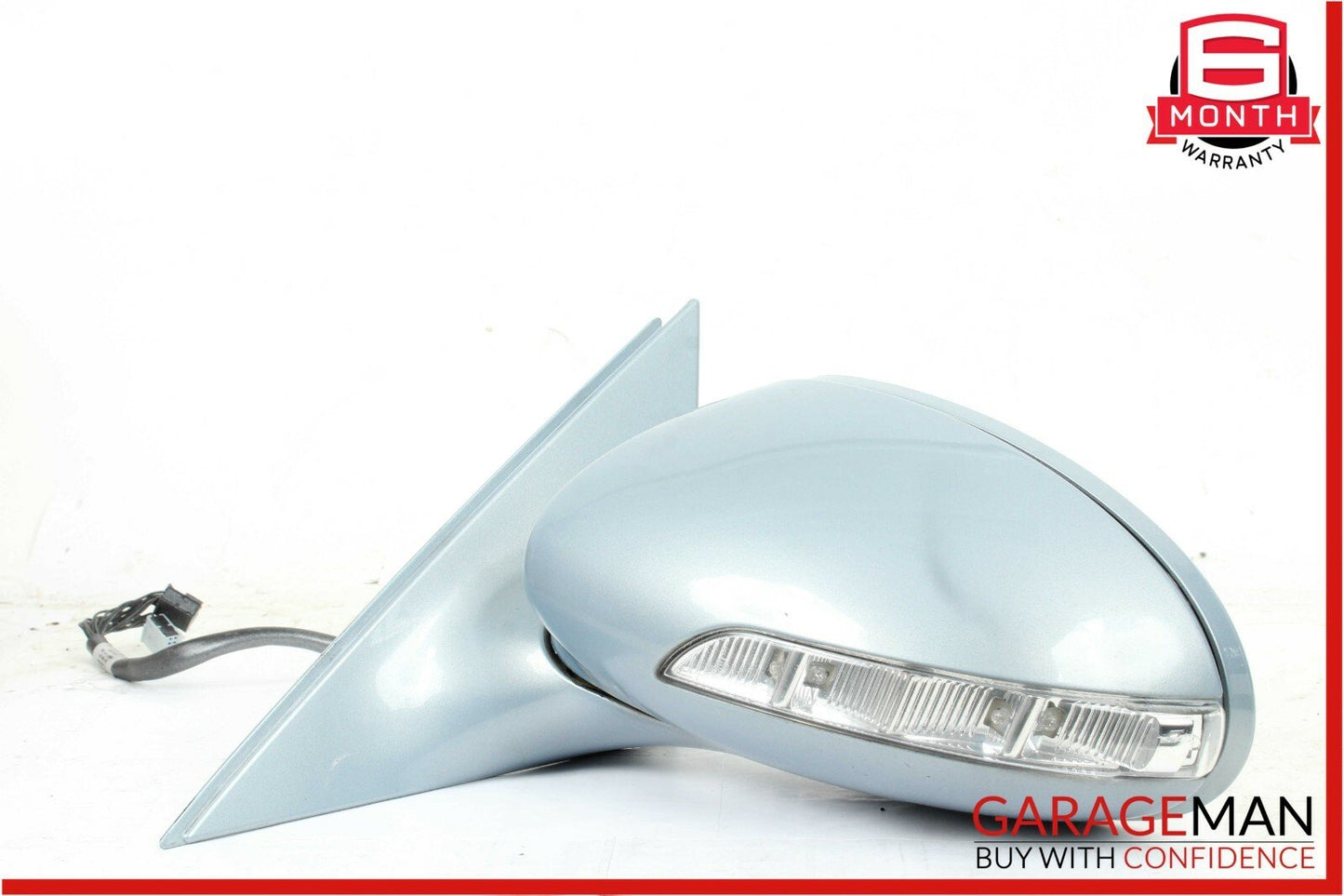 07-09 Mercedes W221 S550 Front Left Side Mirror Door Rear View Lazurite Blue