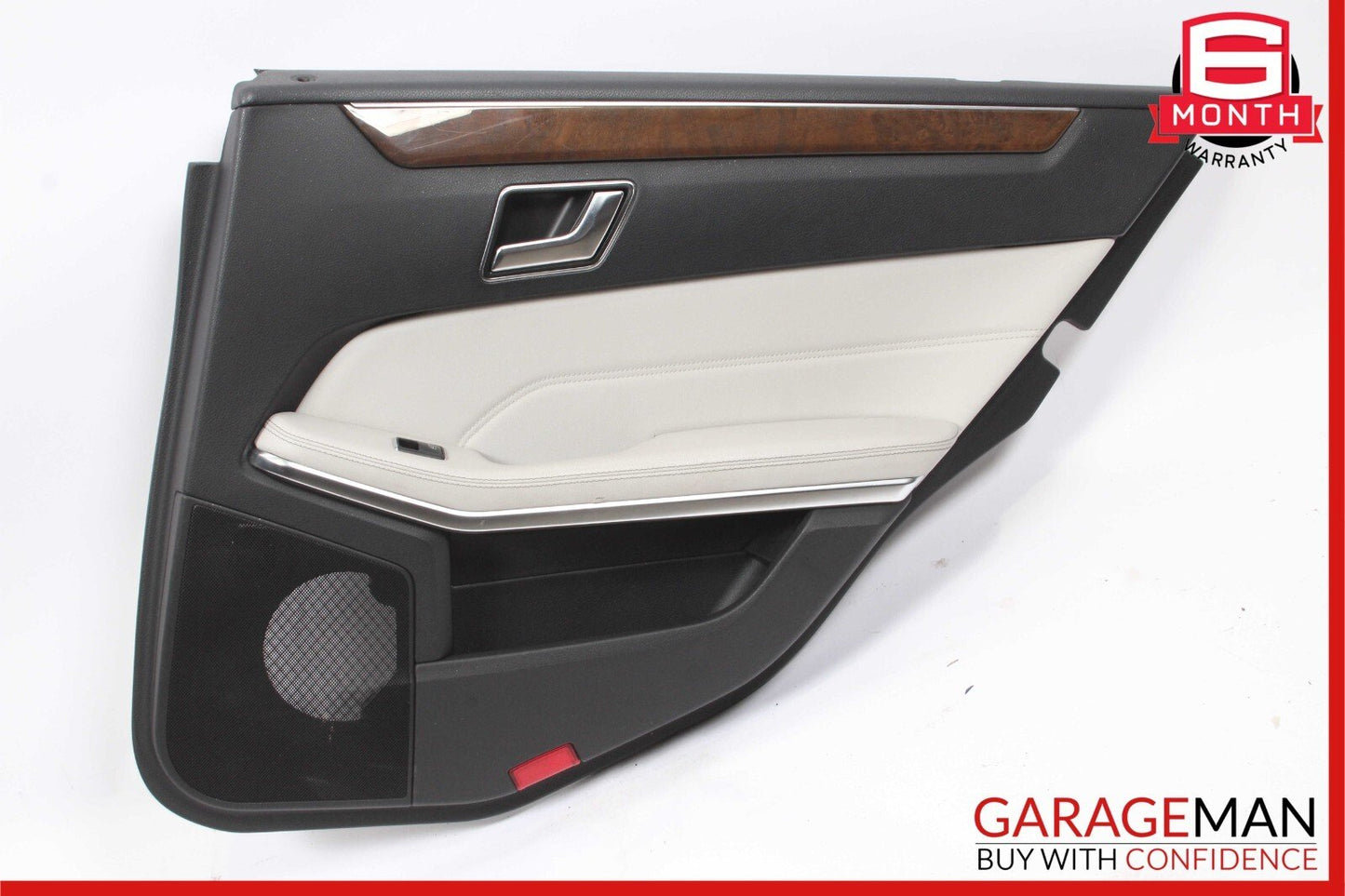 14-16 Mercedes W212 E400 E550 Rear Right Interior Door Panel Leather Grey OEM