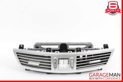 07-13 Mercedes W221 S550 Center Dash A/C Air Vent Trim Clock OEM