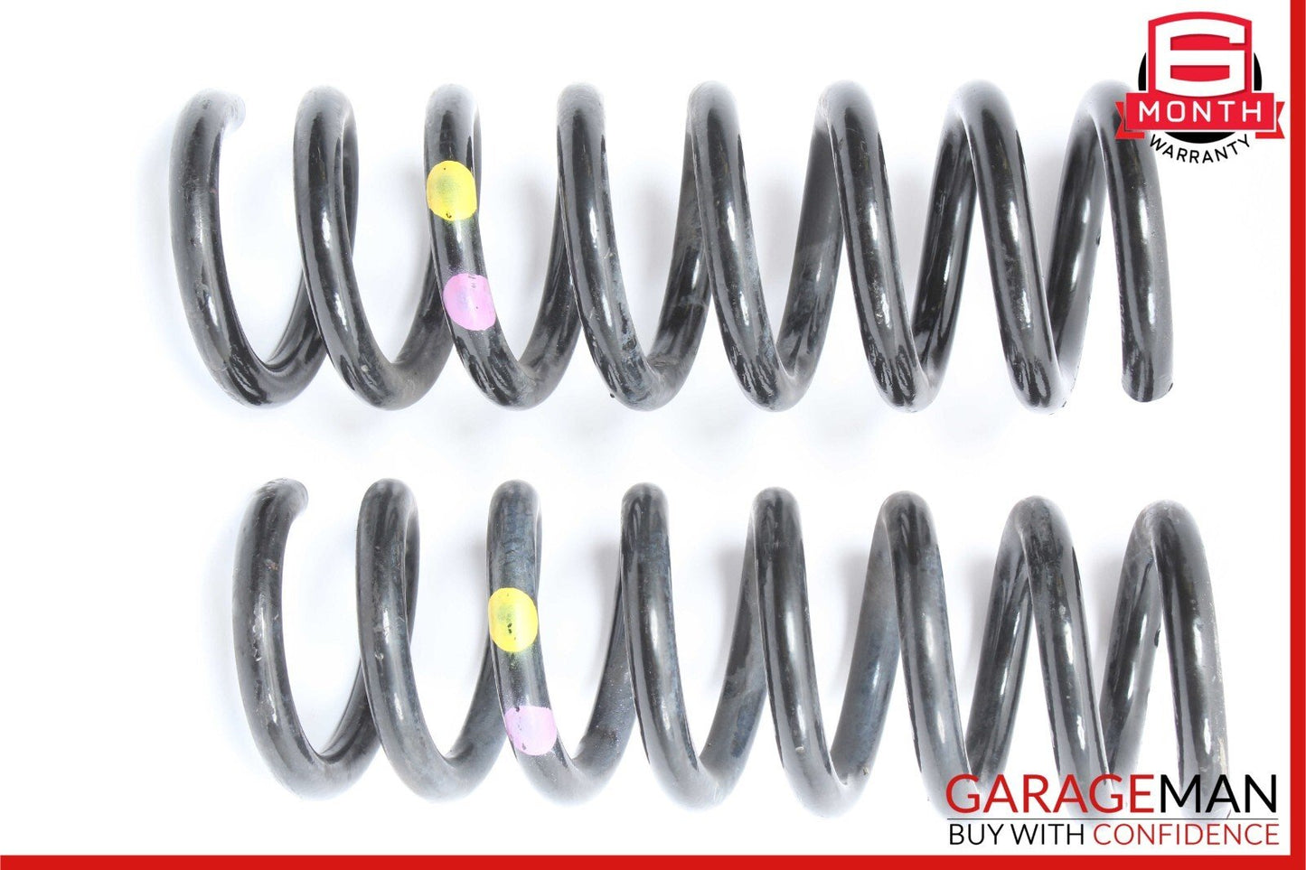 08-14 Mercedes W204 C250 C300 C350 Rear Shock Strut Coil Spring Set of 2 OEM