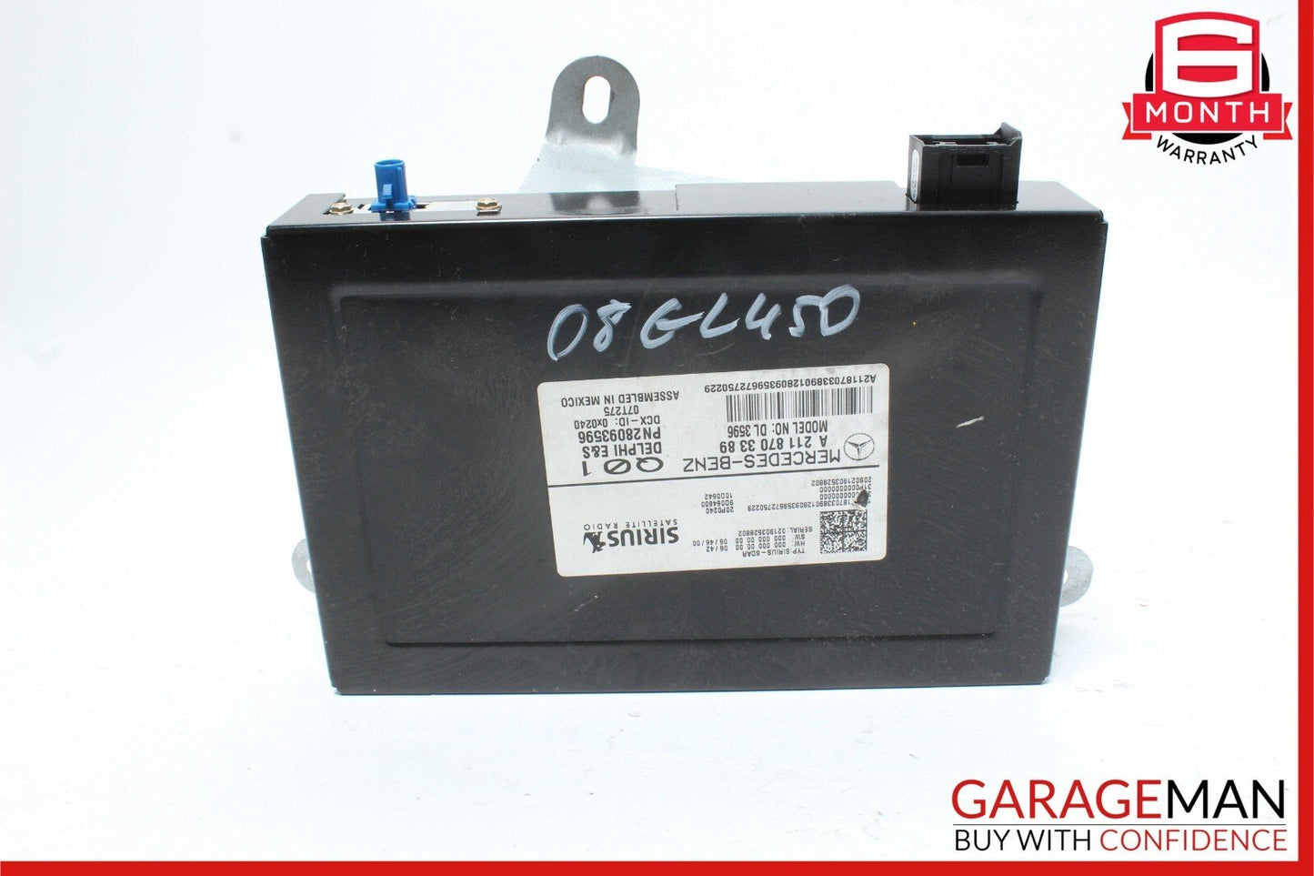 03-12 Mercedes GL450 CLS550 ML550 Sirius Satellite Radio Receiver Module OEM