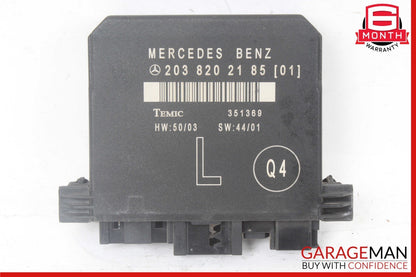 01-07 Mercedes W203 C320 C230 Rear Left Door Control Module 2038202185 OEM