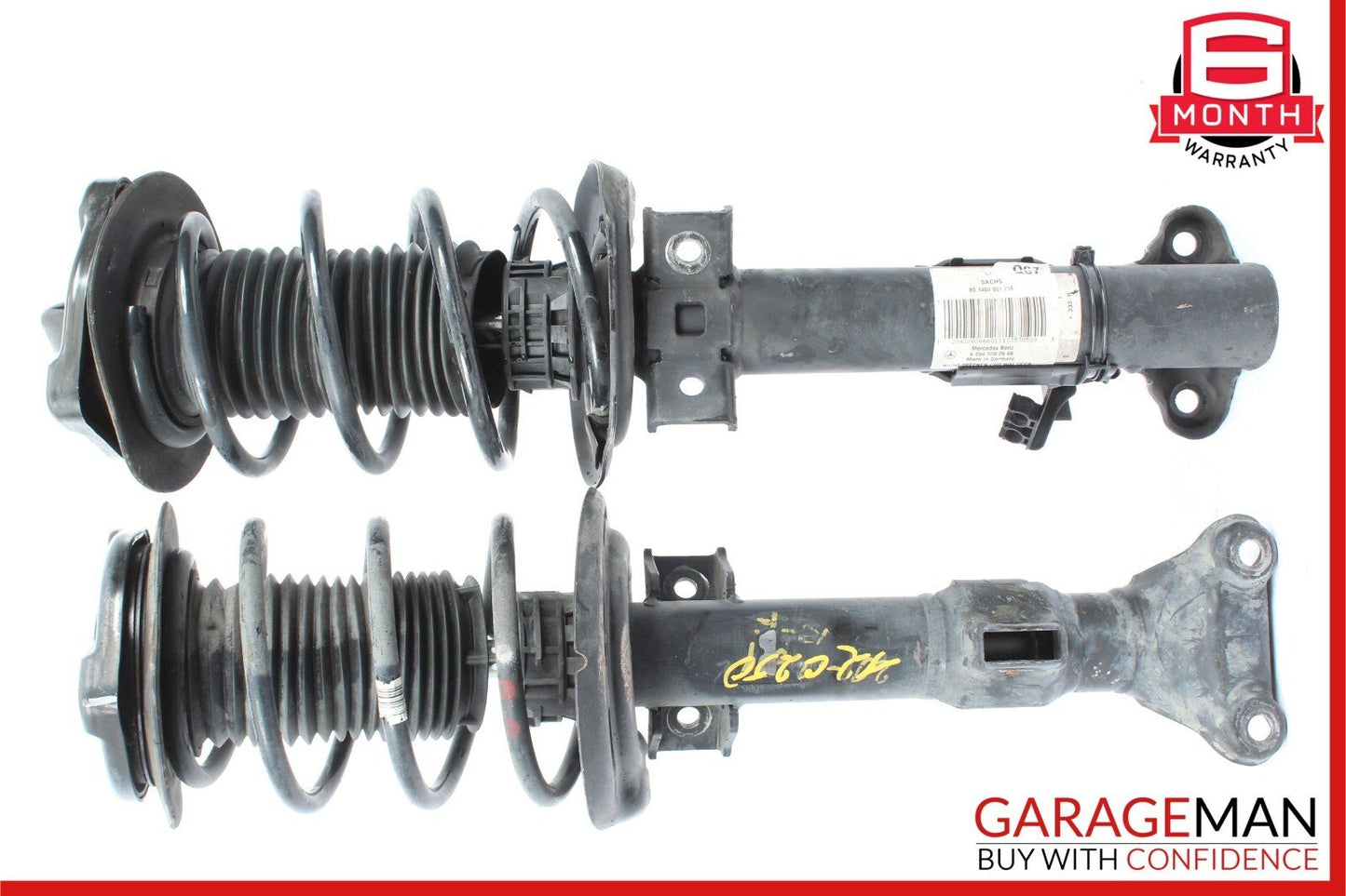 08-17 Mercedes C250 E400 Front Right & Left Shock Strut Absorber Set of 2 RWD