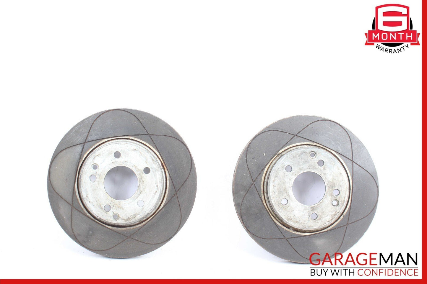 97-04 Mercedes R170 SLK320 Rear Brake Rotor Rotors Disc Set of 2 Pc Slotted