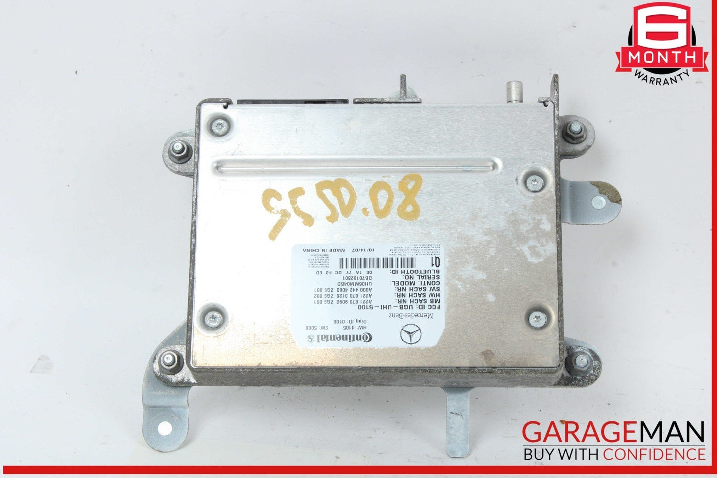 07-10 Mercedes W221 S550 CL550 CL600 Bluetooth Communication Control Module Unit