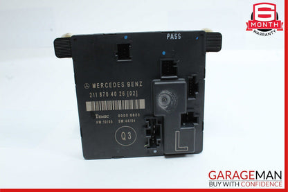 03-09 Mercedes W211 E350 E500 Rear Left Driver Side Door Controller Module Unit
