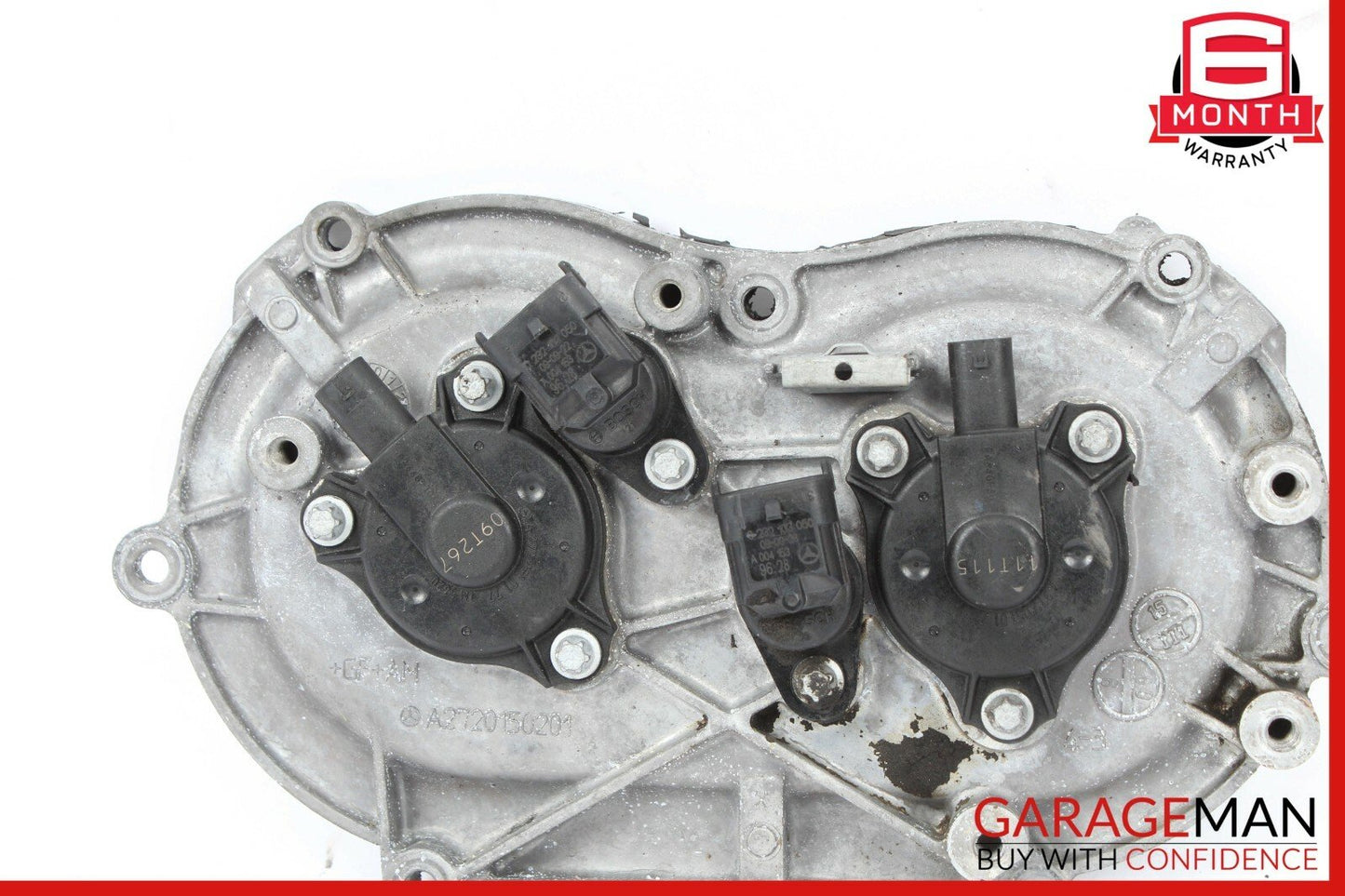 06-10 Mercedes R350 CLK350 C300 Front Left Engine Timing Chain Valve Cover Plate