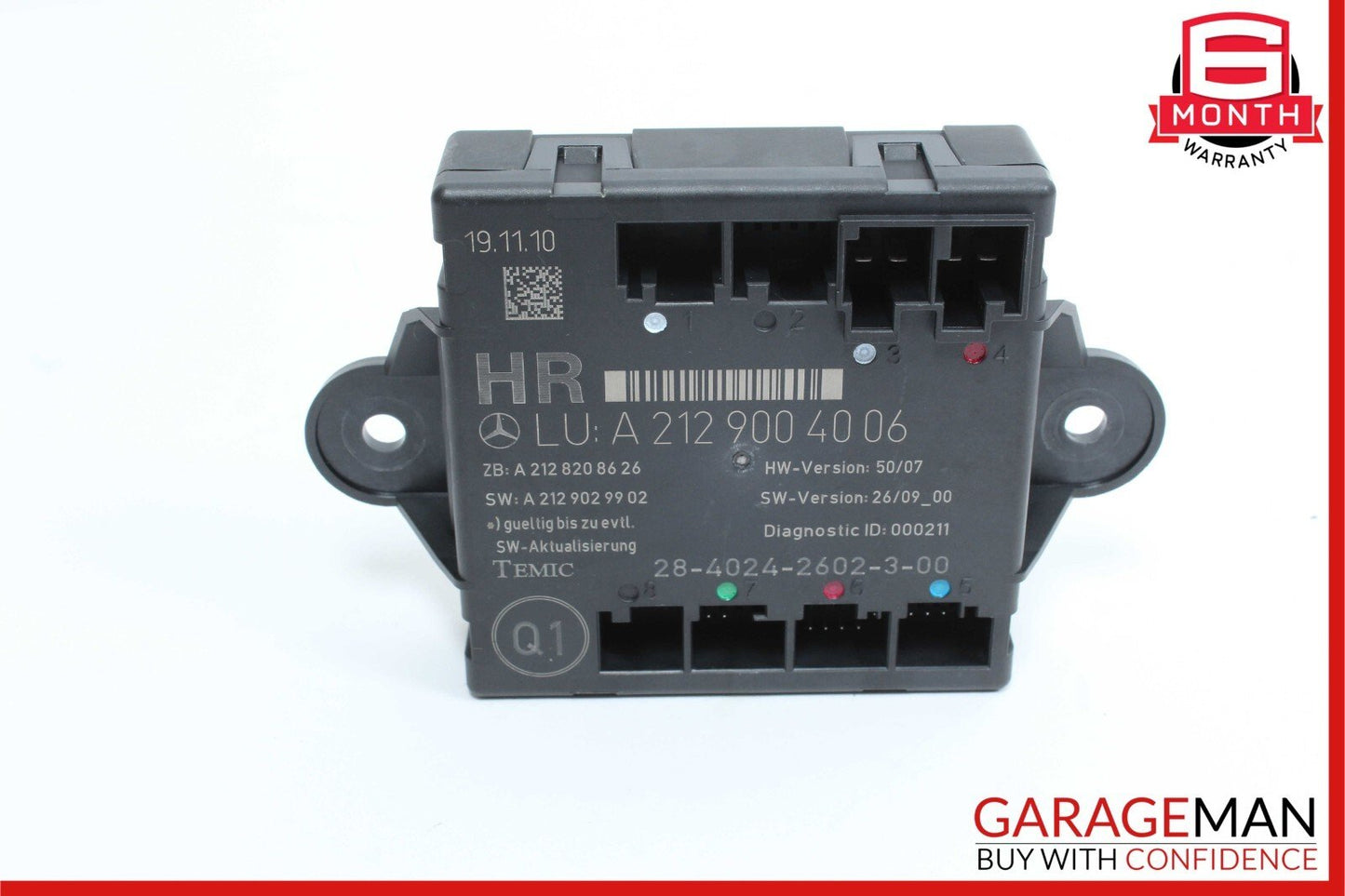 08-18 Mercedes E550 CLS400 C350 Rear Right Side Door Control Module Unit