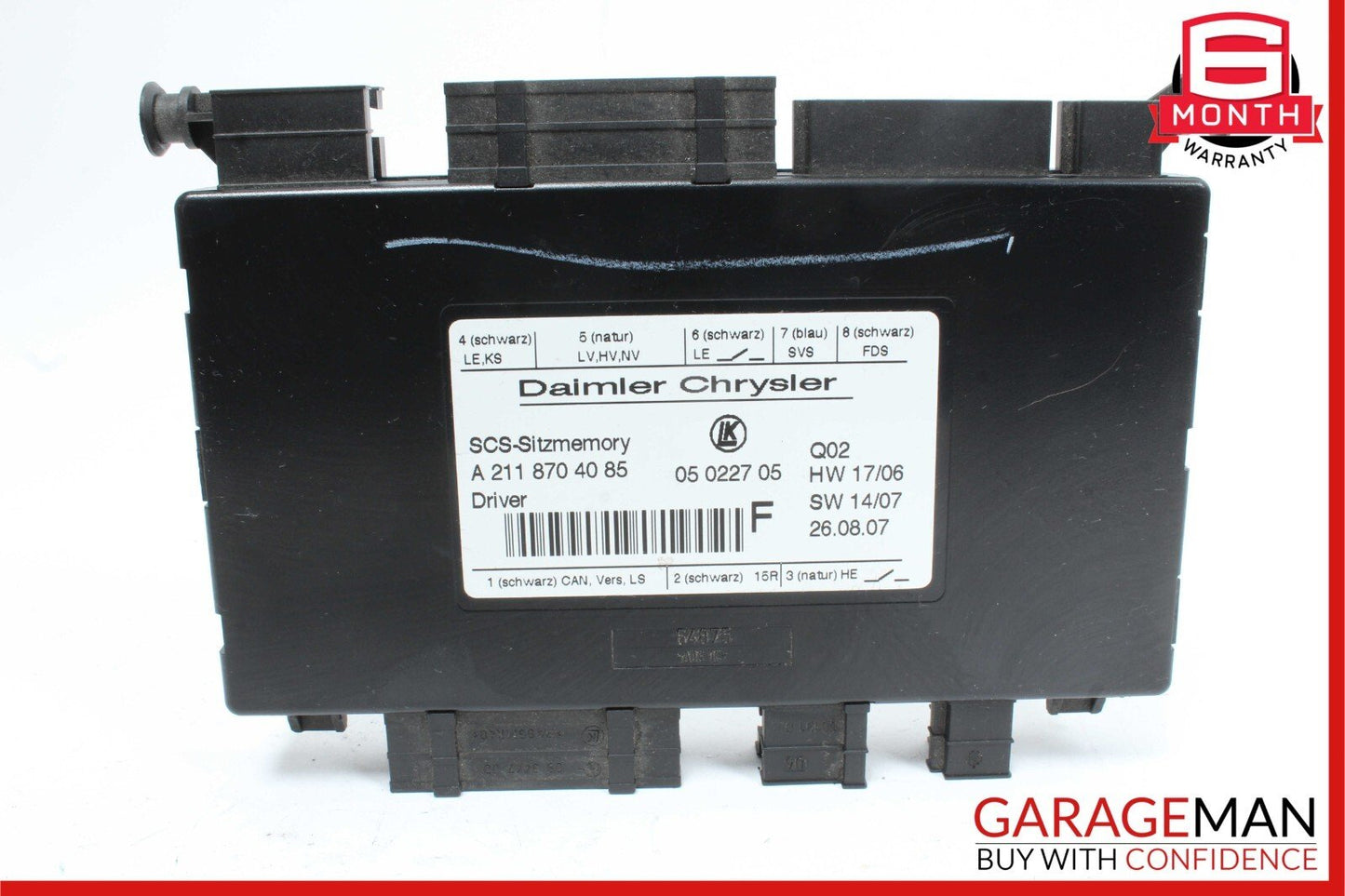 03-12 Mercedes R500 CLS550 SLK350 Front Left Side Seat Control Module Unit