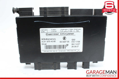 03-12 Mercedes R500 CLS550 SLK350 Front Left Side Seat Control Module Unit