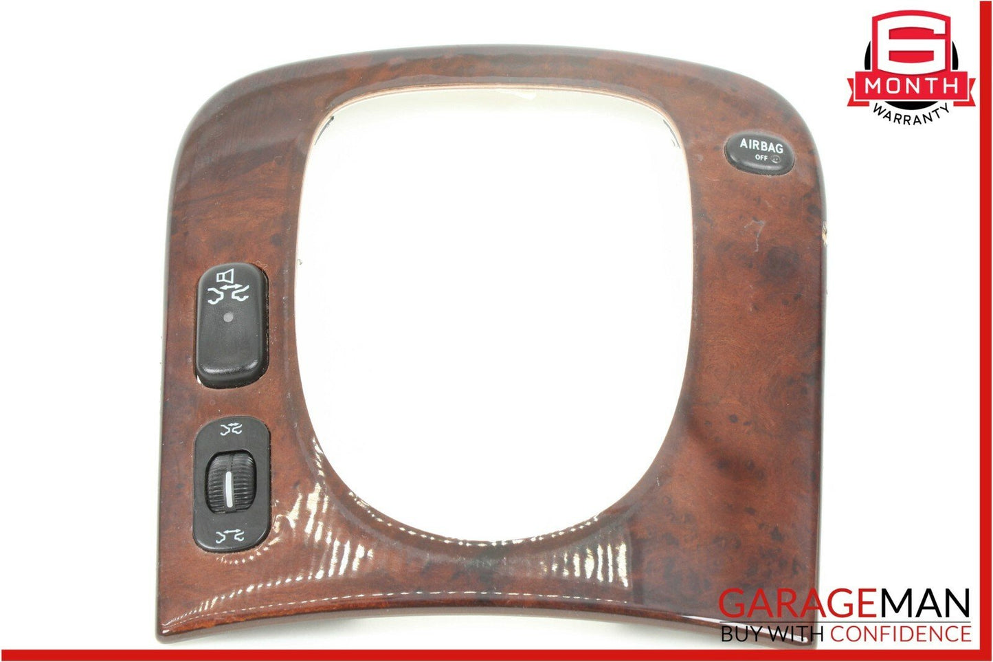 00-06 Mercedes W220 S55 AMG Center Console Shifter Bezel Trim Wood OEM