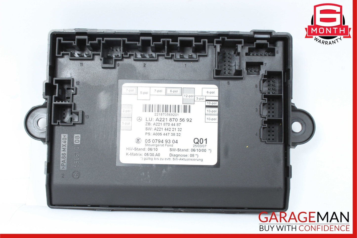 07-13 Mercedes W221 S550 S450 Rear Right or Left Side Door Control Module OEM