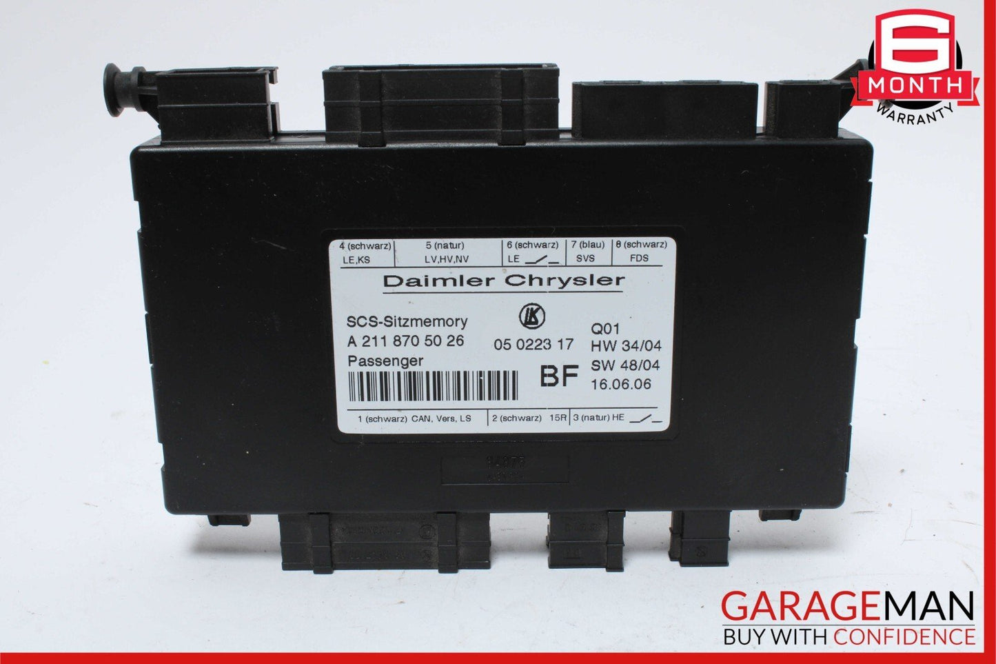 03-12 Mercedes E350 E320 GL450 GL500 CLS550 Front Right Seat Control Module Unit