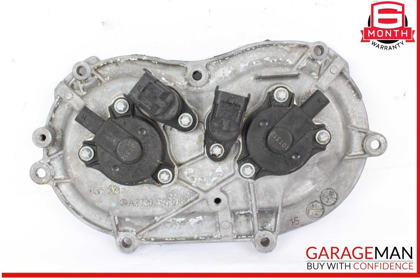 05-13 Mercedes W211 E350 S550 Front Right Engine Timing Chain Cover Plate OEM