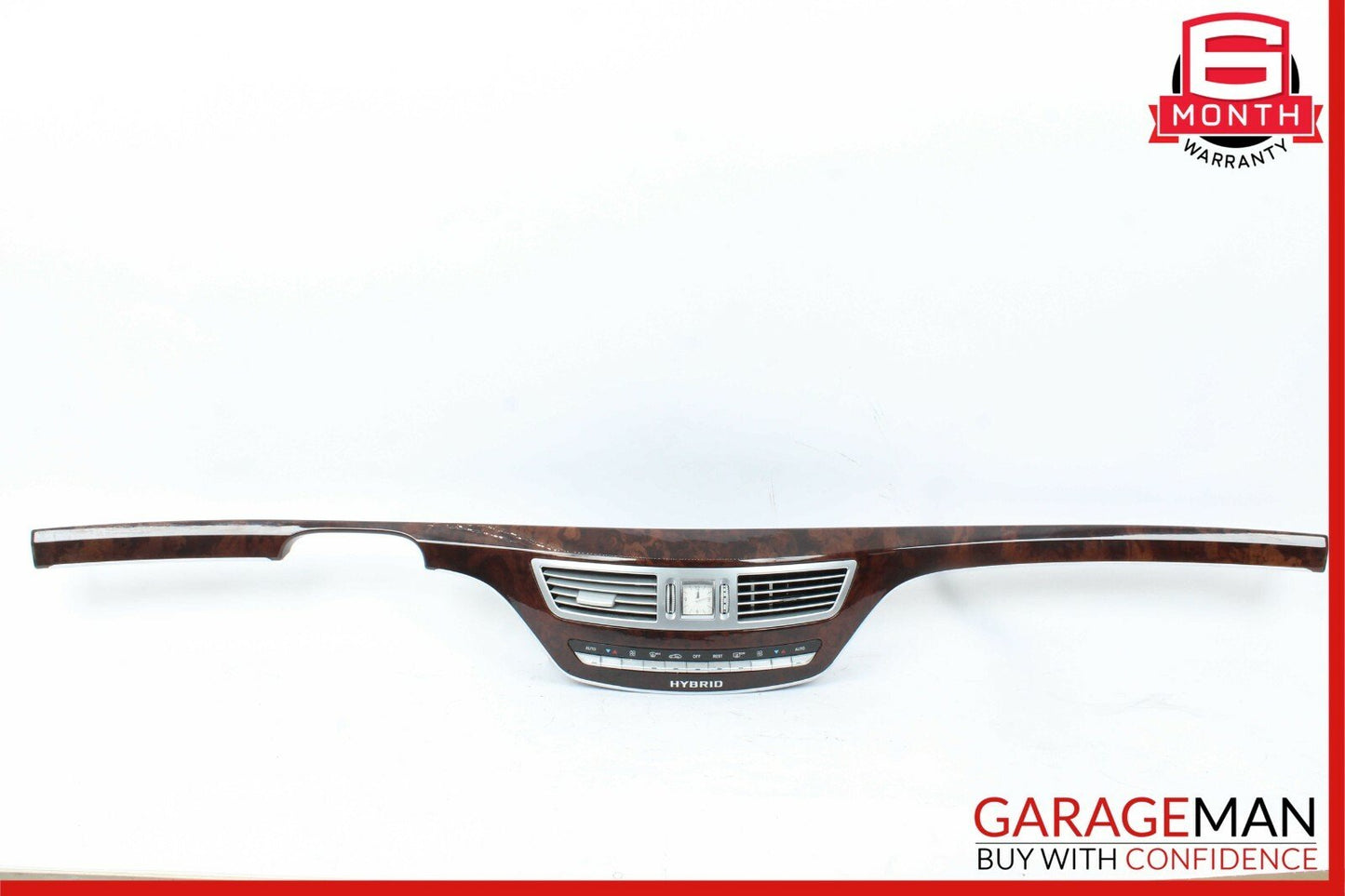 07-14 Mercedes S400 CL600 Center Dash Heater Switch Control Panel Assembly Wood