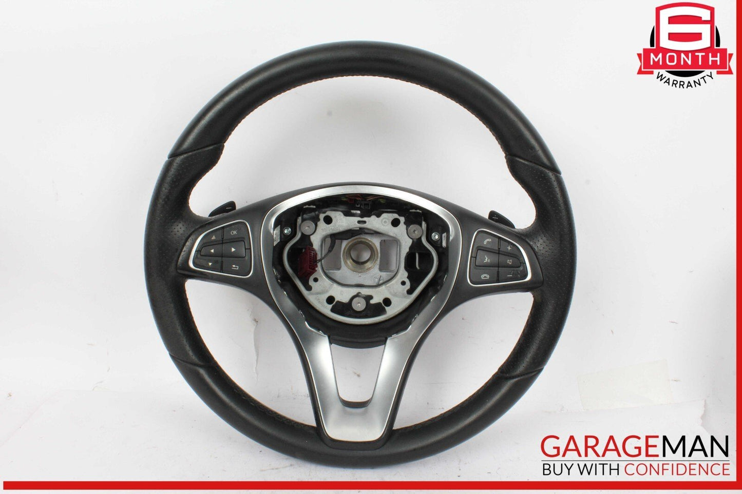 15-20 Mercedes W117 CLA250 GLA250 Driver Steering Wheel w/ Paddle Shifters OEM