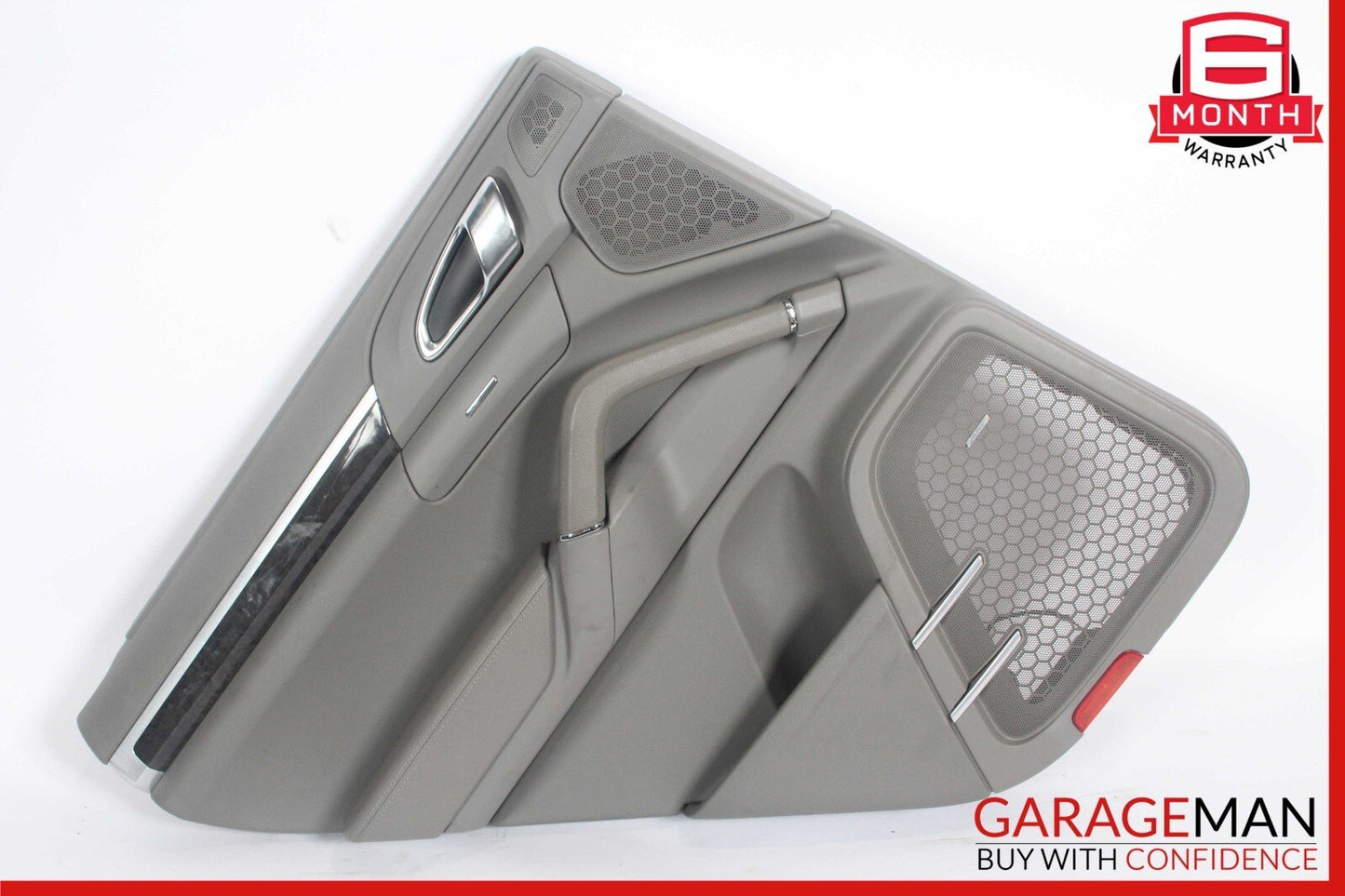 11-17 Porsche Cayenne 958 Rear Left Side Interior Door Trim Panel Assy Gray