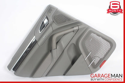 11-17 Porsche Cayenne 958 Rear Left Side Interior Door Trim Panel Assy Gray