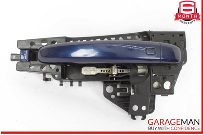 14-17 Audi SQ5 Rear Left Driver Side Exterior Door Handle Blue OEM