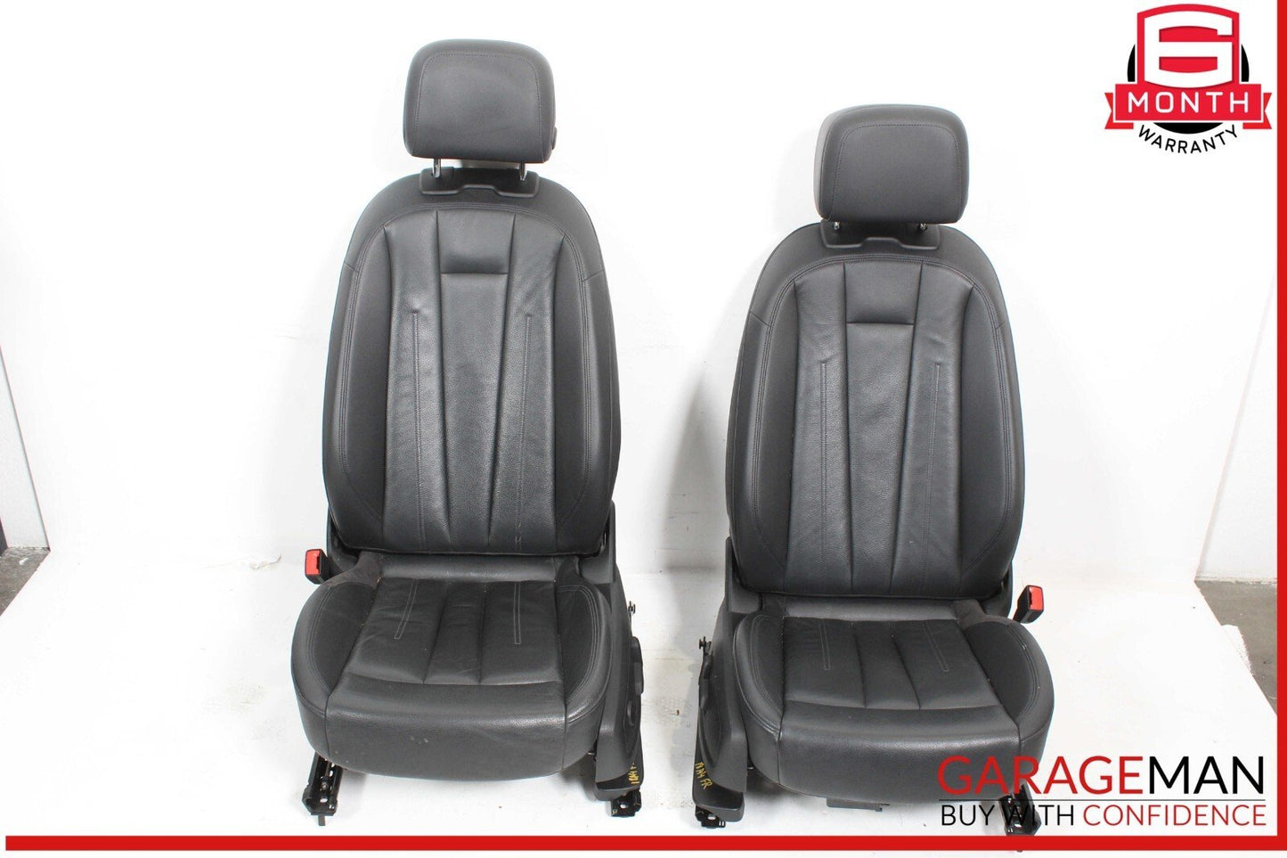 17-19 Audi A4 Front Complete Seat Cushion Cover Assy Set of 2 Pc OEM