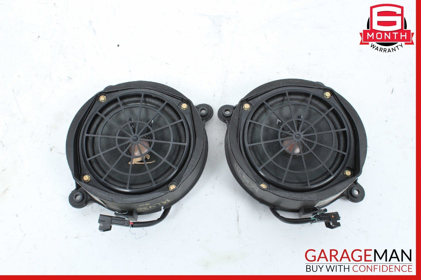 00-05 Mercedes W163 ML430 Rear Right & Left Side Door Audio Speakers Set OEM