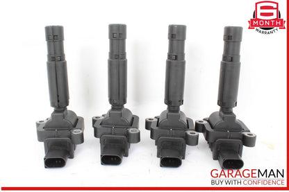 12-15 Mercedes W204 C250 Engine Ignition Coil Spark Plug 0001502580 Set of 4 OEM