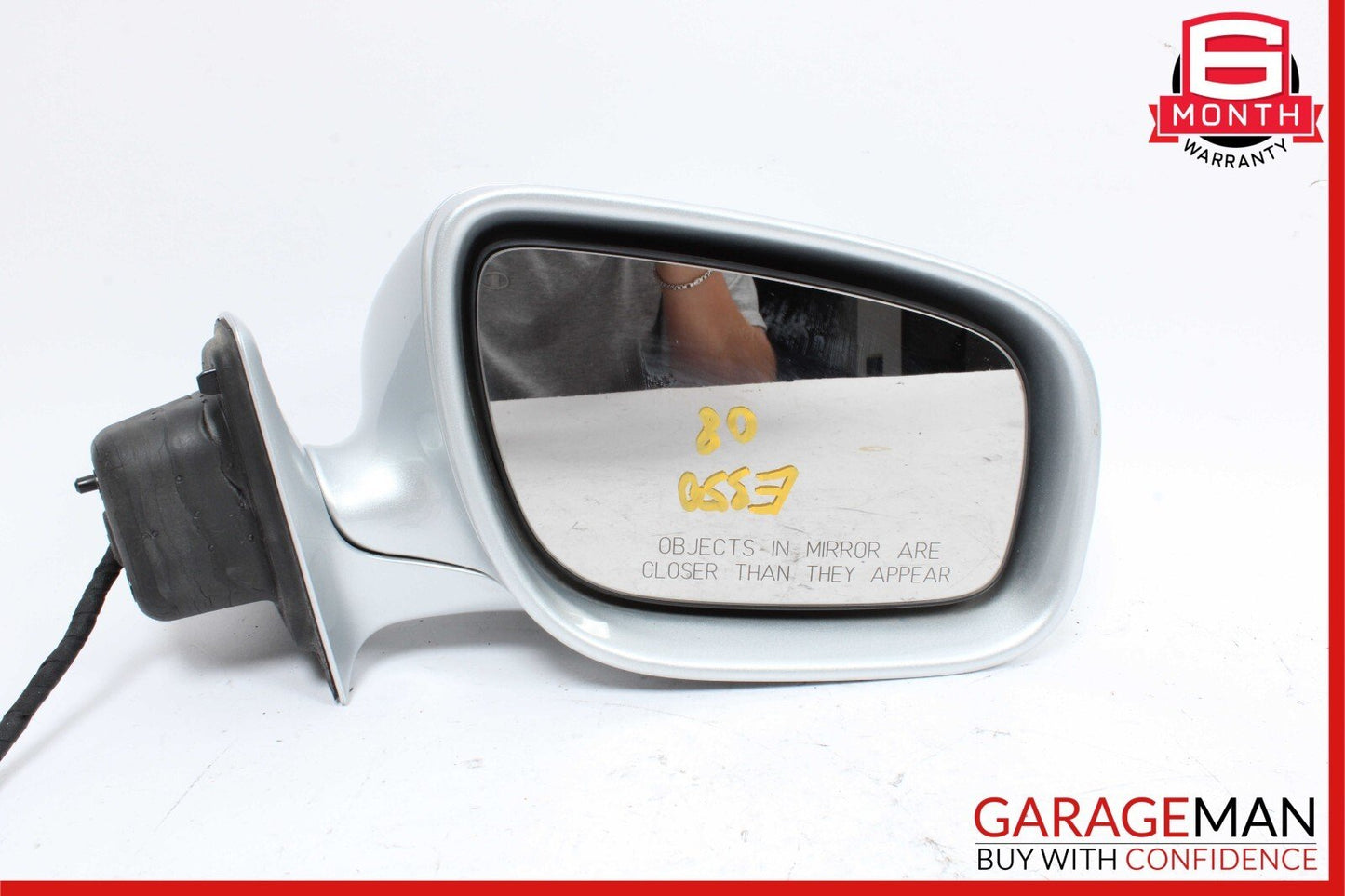 07-09 Mercedes W211 E350 E550 Front Right Side Door Rear View Mirror Silver OEM