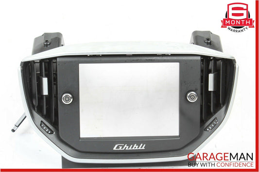 14-17 Maserati Ghibli Dash Display Bezel Frame Air Vent Trim Grille Assembly