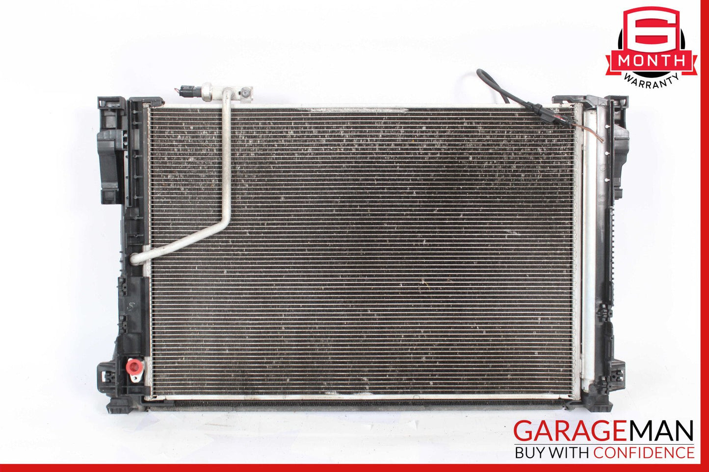 10-13 Mercedes W212 E350 Engine Coolant Radiator A/C Condenser Assy