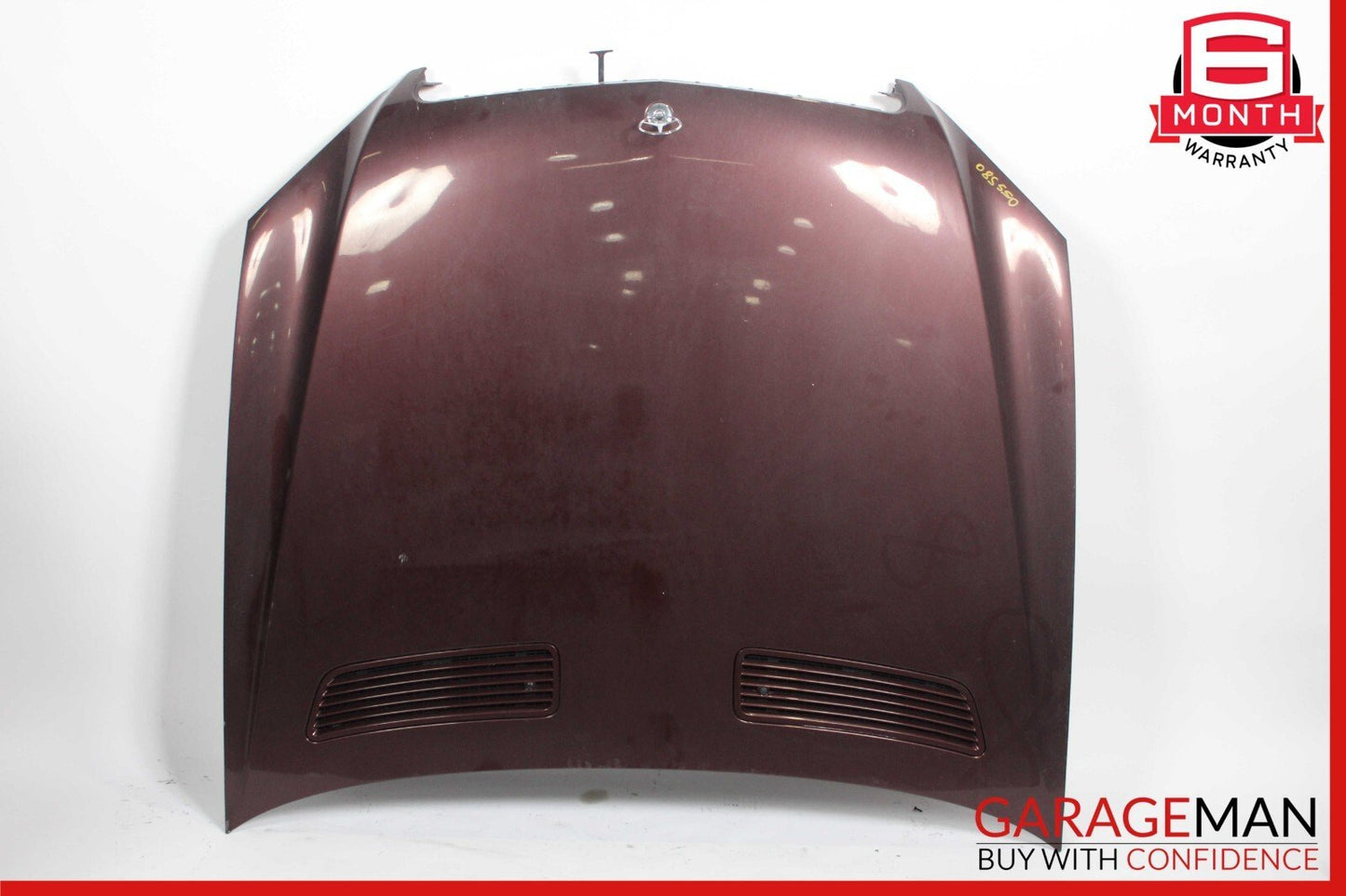 07-13 Mercedes W221 S550 Front Hood Bonnet Cover Panel Air Vent Assy Carneol Red