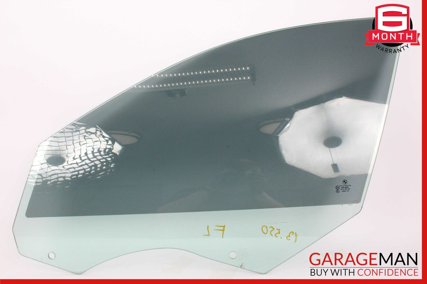 11-16 BMW 525i 535i 550i Front Left Door Window Glass OEM