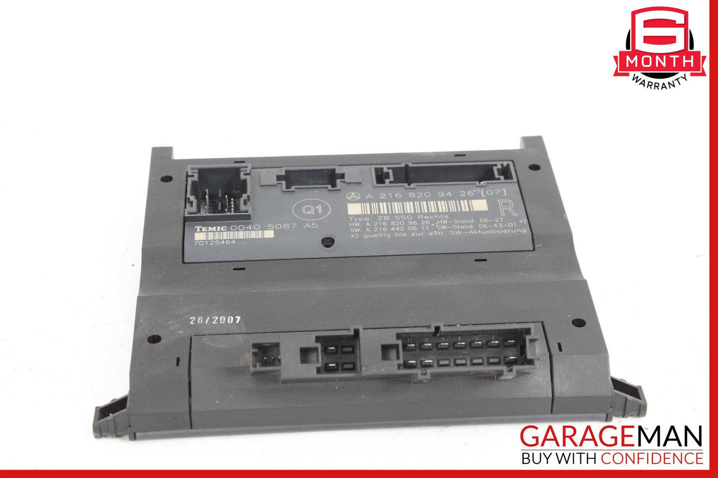 07-14 Mercedes W216 CL550 CL600 Front Right Seat Control Module 2168209426 OEM