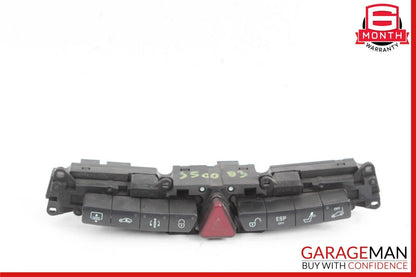 03-06 Mercedes W220 S430 Dashboard Center ESP Hazard Door Lock Switch Control