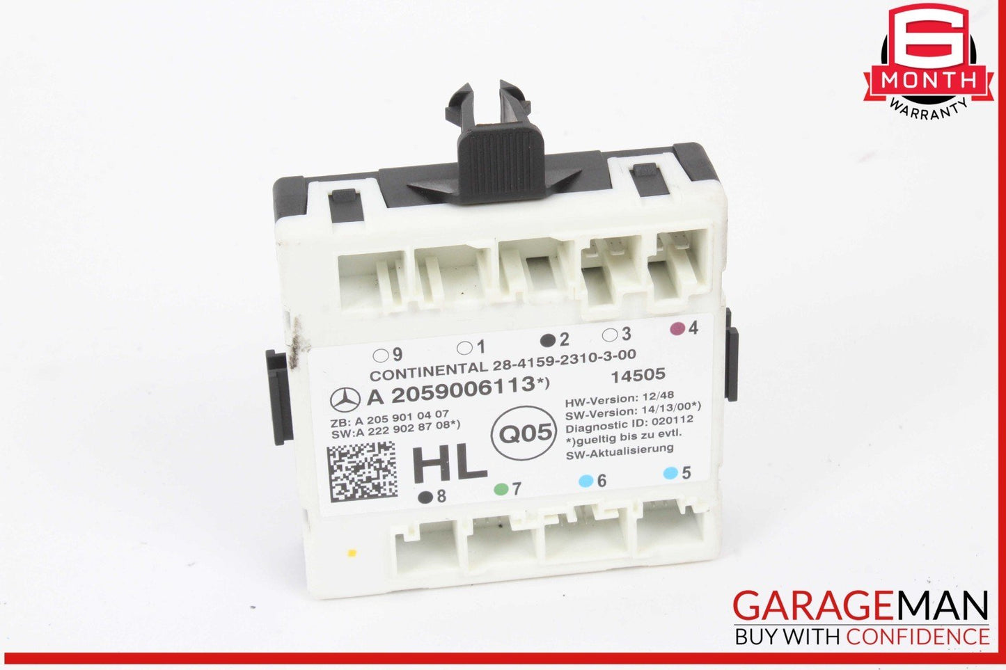 15-20 Mercedes W205 C300 Rear Left Driver Side Door Control Module Unit OEM