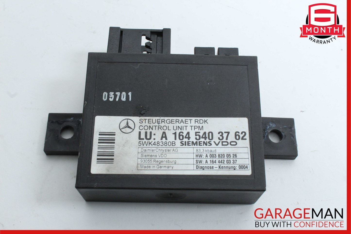 06-13 Mercedes ML350 CLS550 E350 GL550 TPMS Tire Pressure Control Module Unit