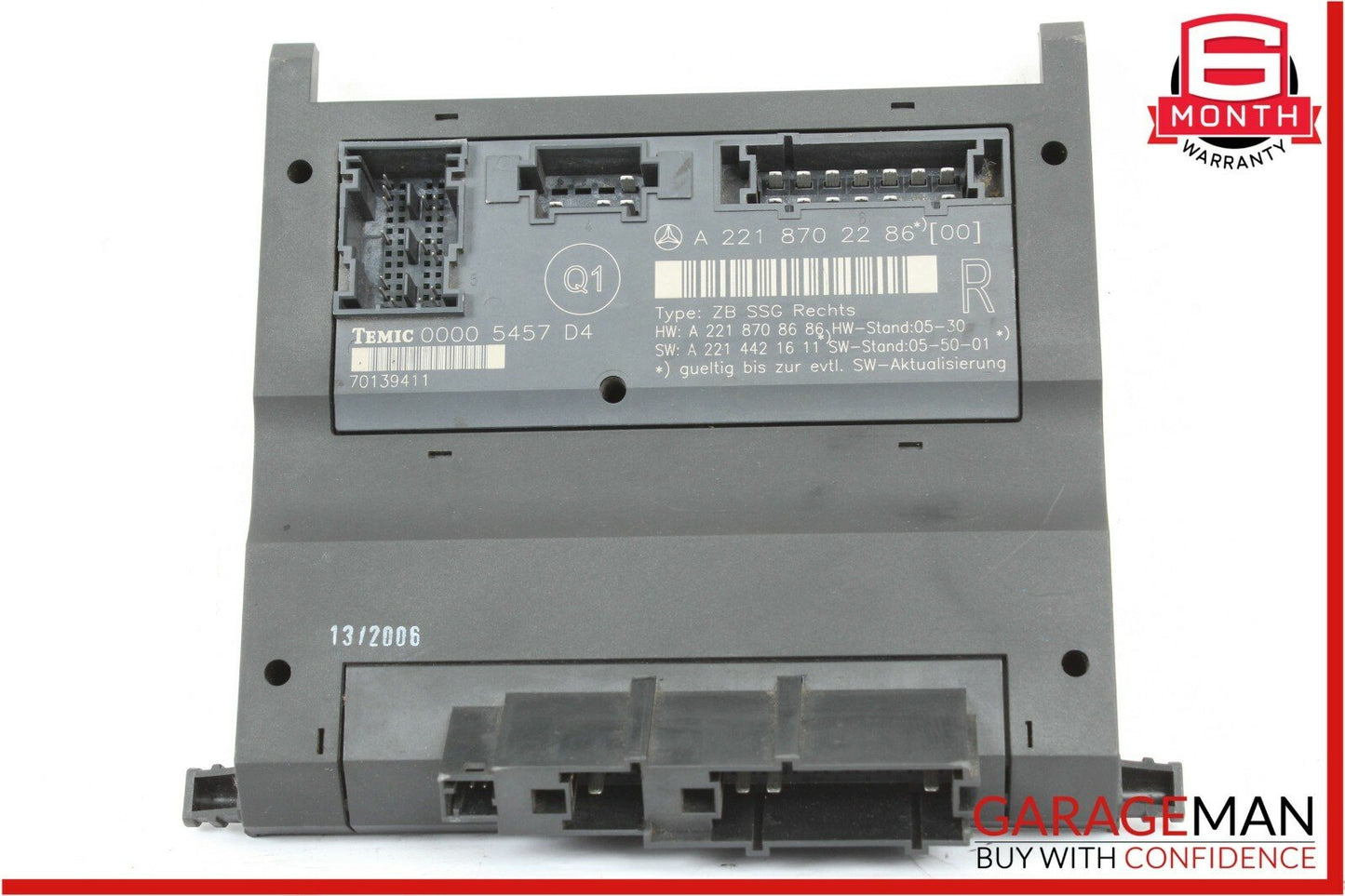 07-09 Mercedes W221 S550 Front Right Side Under Seat Controller Module Unit