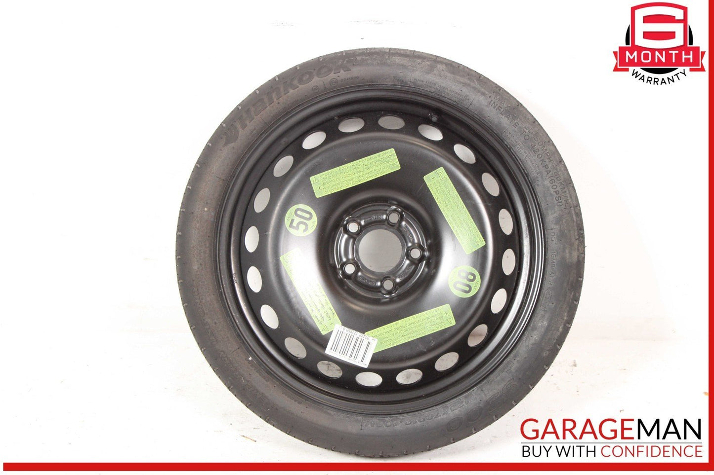 09-16 Audi S4 A4 B8 Spare Tire Wheel Rim  T125/70R19 8K0601027D OEM
