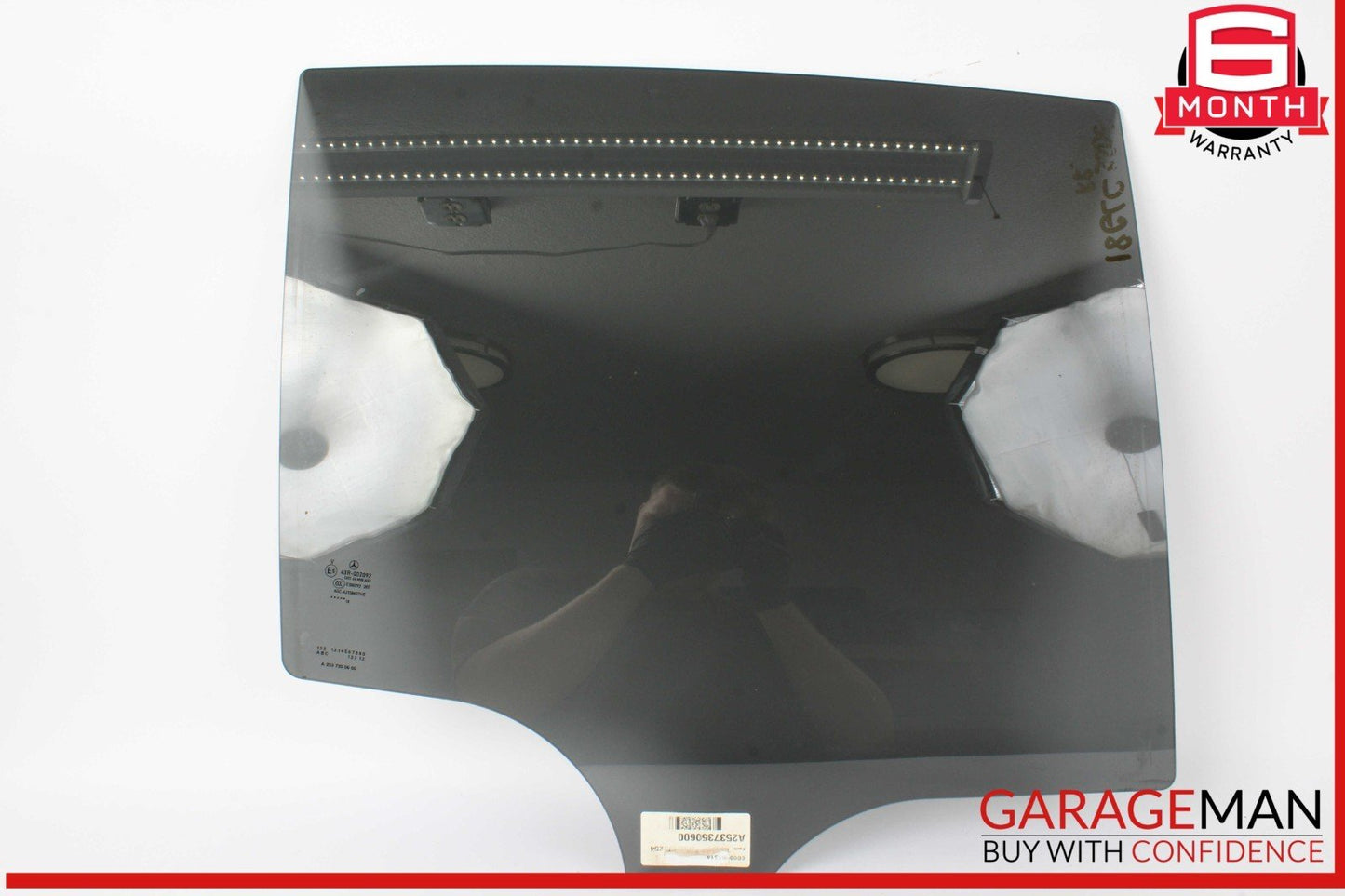16-22 Mercedes X253 GLC350e Rear Right Passenger Side Door Window Glass OEM