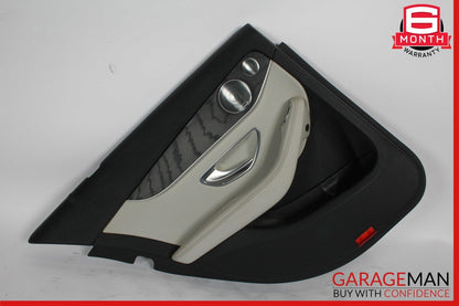 15-16 Mercedes W205 C300 C350e Rear Left Side Interior Door Panel Cover Grey