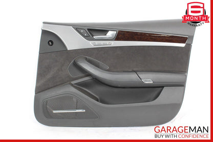 11-17 Audi A8 Interior Door Panel Front Right Passenger Side Black OEM