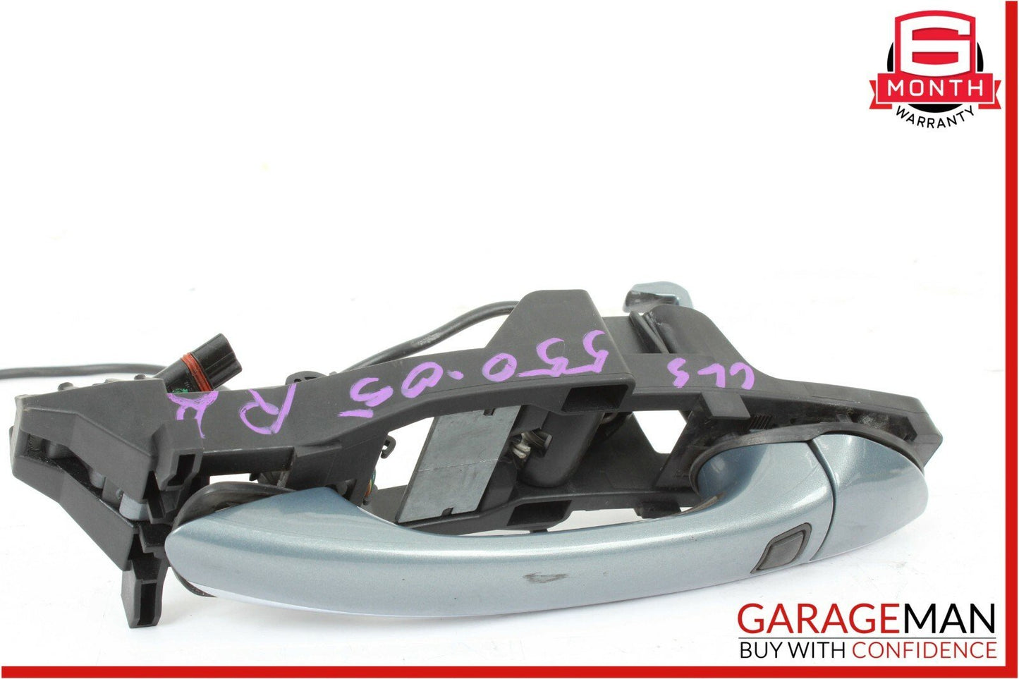 06-11 Mercedes W219 CLS500 Rear Right Side Keyless Go Exterior Door Handle Gray