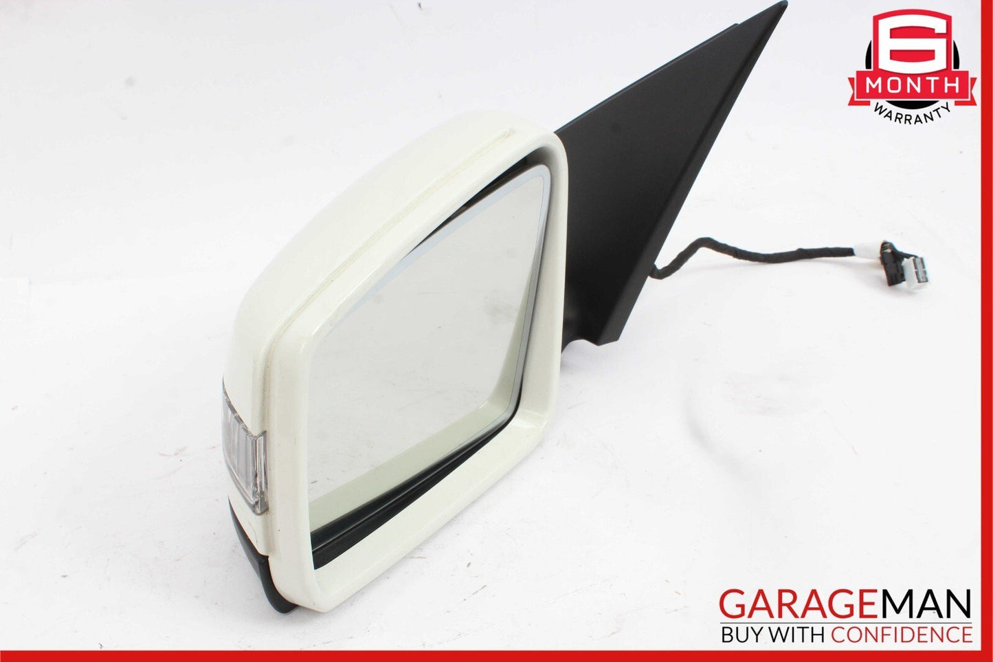08-14 Mercedes W204 C300 C63 AMG Front Left Side Mirror Rear View Door White