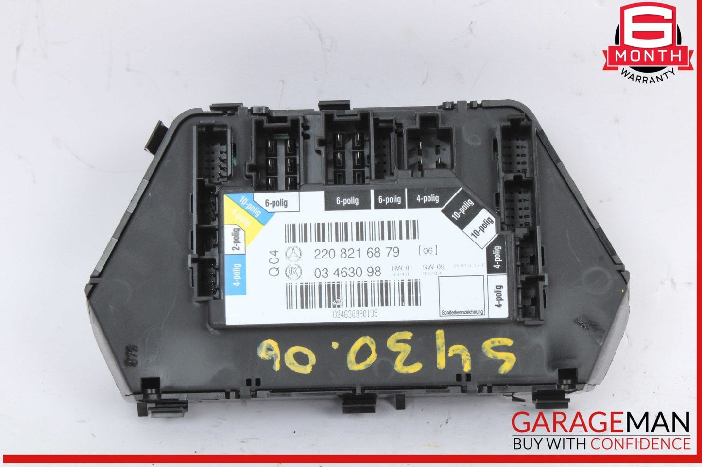 00-06 Mercedes W220 S430 Rear Right Passenger Side Seat Control Switch OEM