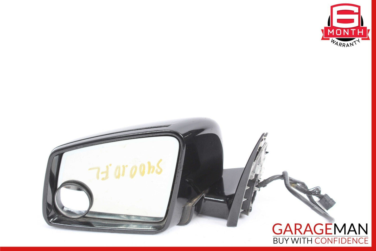10-13 Mercedes W221 S400 S600 Front Left Side Mirror Door Rear View Black OEM